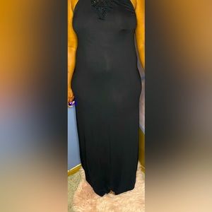 Long black maxi dress